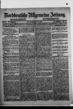 Norddeutsche allgemeine Zeitung vom 22.05.1898