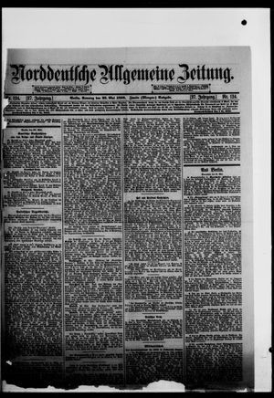Norddeutsche allgemeine Zeitung vom 29.05.1898