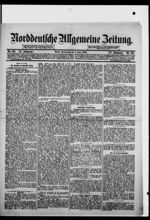 Norddeutsche allgemeine Zeitung vom 09.06.1898