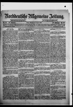 Norddeutsche allgemeine Zeitung vom 15.06.1898