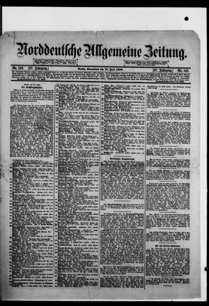 Norddeutsche allgemeine Zeitung on Jun 18, 1898