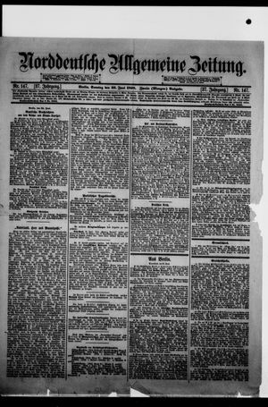 Norddeutsche allgemeine Zeitung vom 26.06.1898