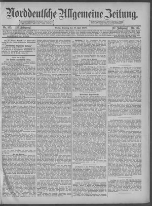 Norddeutsche allgemeine Zeitung on Jul 17, 1898
