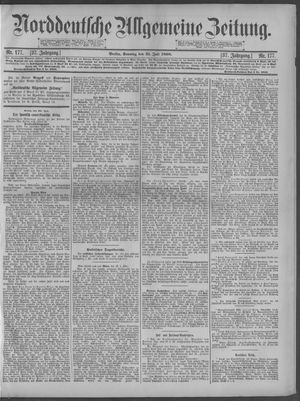 Norddeutsche allgemeine Zeitung on Jul 31, 1898