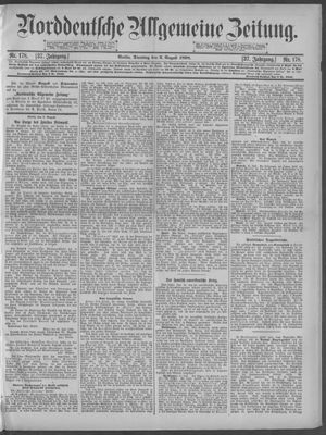Norddeutsche allgemeine Zeitung vom 02.08.1898