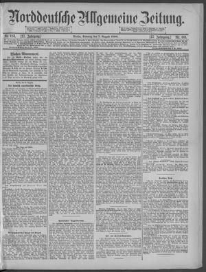 Norddeutsche allgemeine Zeitung vom 07.08.1898