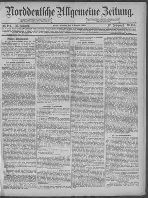 Norddeutsche allgemeine Zeitung on Aug 9, 1898