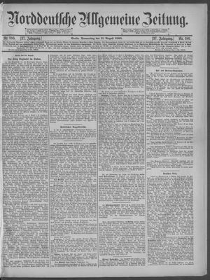 Norddeutsche allgemeine Zeitung vom 11.08.1898