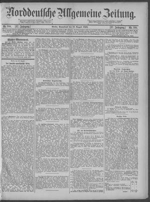 Norddeutsche allgemeine Zeitung on Aug 13, 1898