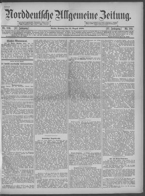 Norddeutsche allgemeine Zeitung vom 14.08.1898