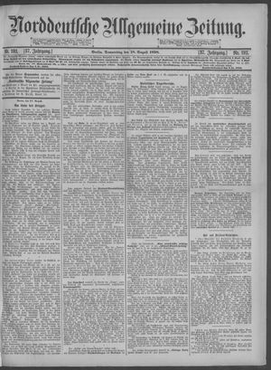 Norddeutsche allgemeine Zeitung on Aug 18, 1898