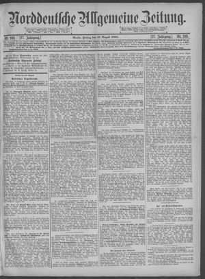 Norddeutsche allgemeine Zeitung on Aug 19, 1898