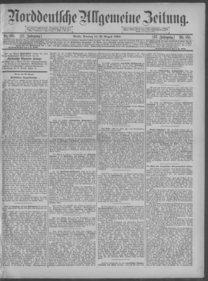 Norddeutsche allgemeine Zeitung on Aug 21, 1898