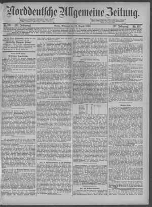 Norddeutsche allgemeine Zeitung on Aug 24, 1898