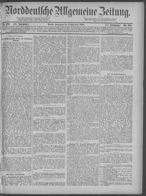 Norddeutsche allgemeine Zeitung on Sep 3, 1898