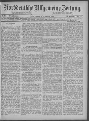 Norddeutsche allgemeine Zeitung vom 10.09.1898