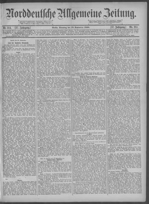 Norddeutsche allgemeine Zeitung vom 13.09.1898