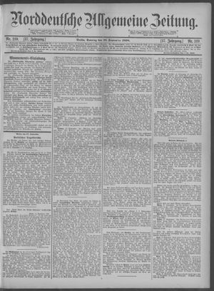Norddeutsche allgemeine Zeitung vom 18.09.1898