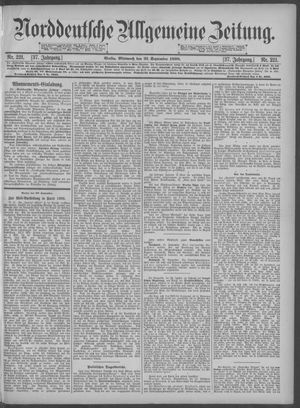 Norddeutsche allgemeine Zeitung vom 21.09.1898