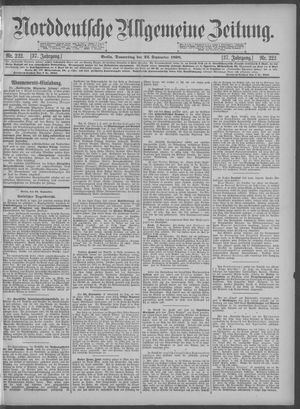Norddeutsche allgemeine Zeitung vom 22.09.1898