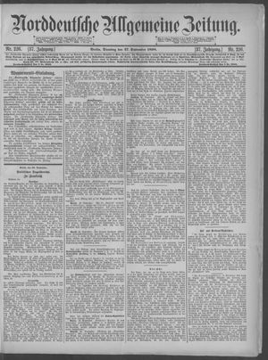 Norddeutsche allgemeine Zeitung on Sep 27, 1898
