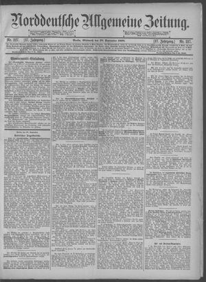 Norddeutsche allgemeine Zeitung vom 28.09.1898
