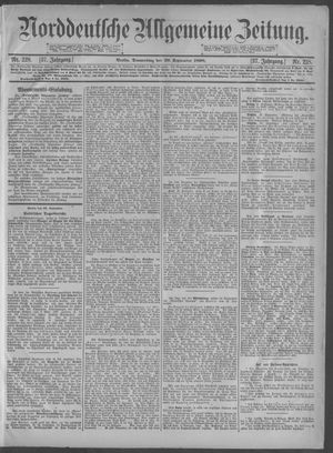 Norddeutsche allgemeine Zeitung vom 29.09.1898
