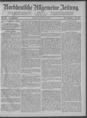 Norddeutsche allgemeine Zeitung vom 22.10.1898