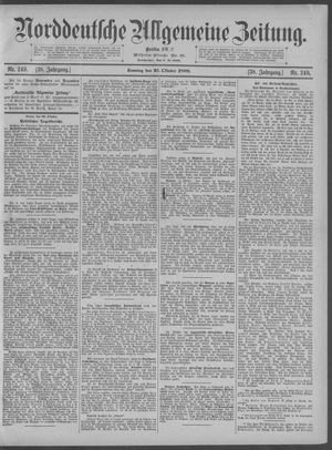 Norddeutsche allgemeine Zeitung vom 23.10.1898