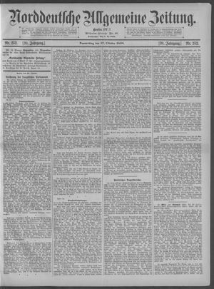 Norddeutsche allgemeine Zeitung on Oct 27, 1898