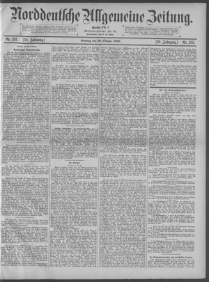 Norddeutsche allgemeine Zeitung vom 30.10.1898