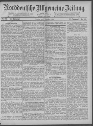 Norddeutsche allgemeine Zeitung vom 08.11.1898
