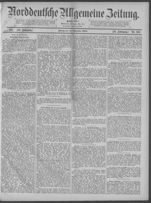 Norddeutsche allgemeine Zeitung vom 11.11.1898