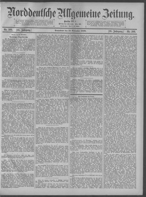 Norddeutsche allgemeine Zeitung vom 12.11.1898