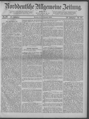 Norddeutsche allgemeine Zeitung on Nov 15, 1898