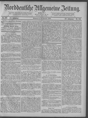 Norddeutsche allgemeine Zeitung vom 16.11.1898