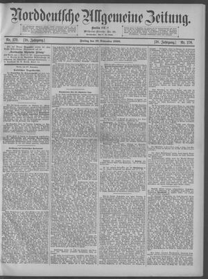 Norddeutsche allgemeine Zeitung vom 18.11.1898