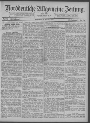 Norddeutsche allgemeine Zeitung vom 23.11.1898