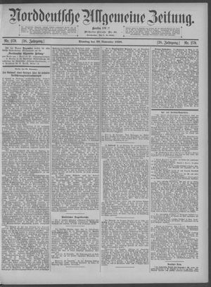 Norddeutsche allgemeine Zeitung vom 29.11.1898