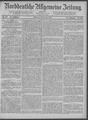 Norddeutsche allgemeine Zeitung on Nov 30, 1898