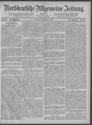 Norddeutsche allgemeine Zeitung vom 01.12.1898