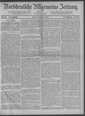 Norddeutsche allgemeine Zeitung on Dec 4, 1898