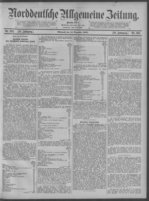 Norddeutsche allgemeine Zeitung vom 14.12.1898