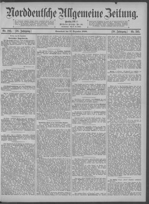 Norddeutsche allgemeine Zeitung vom 17.12.1898