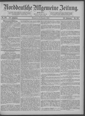 Norddeutsche allgemeine Zeitung vom 21.12.1898