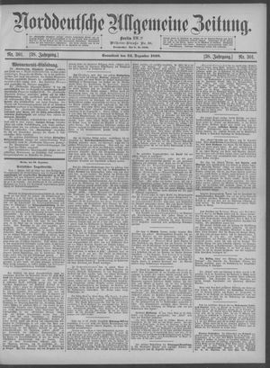 Norddeutsche allgemeine Zeitung on Dec 24, 1898