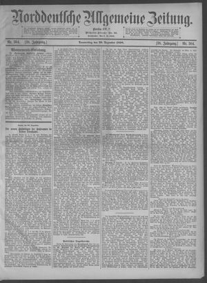 Norddeutsche allgemeine Zeitung on Dec 29, 1898