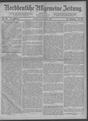 Norddeutsche allgemeine Zeitung vom 31.12.1898
