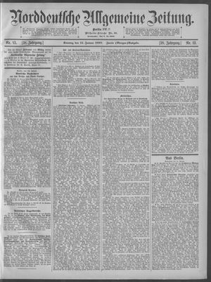 Norddeutsche allgemeine Zeitung vom 15.01.1899