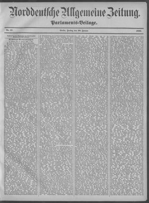 Norddeutsche allgemeine Zeitung vom 20.01.1899